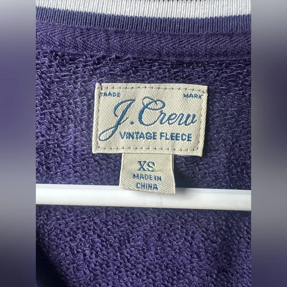 J. Crew Vintage Fleece in Rich Purple
